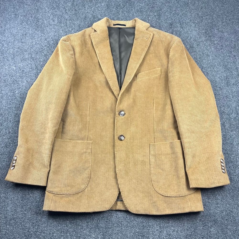 Jos. A. Bank 1905 Mens Tan Corduroy Sport Coat Blazer Jacket 40 Short 40S